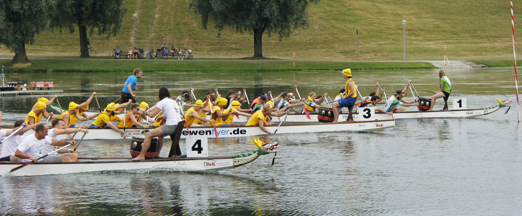 Drachenbootrennen der TUM gegen die LMU